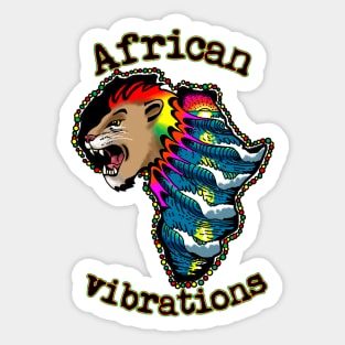 African jah Vibrations Sticker